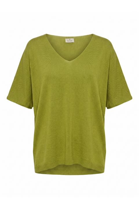 Maglia scollo V kimono olio - Primavera Estate 2026 | Brend