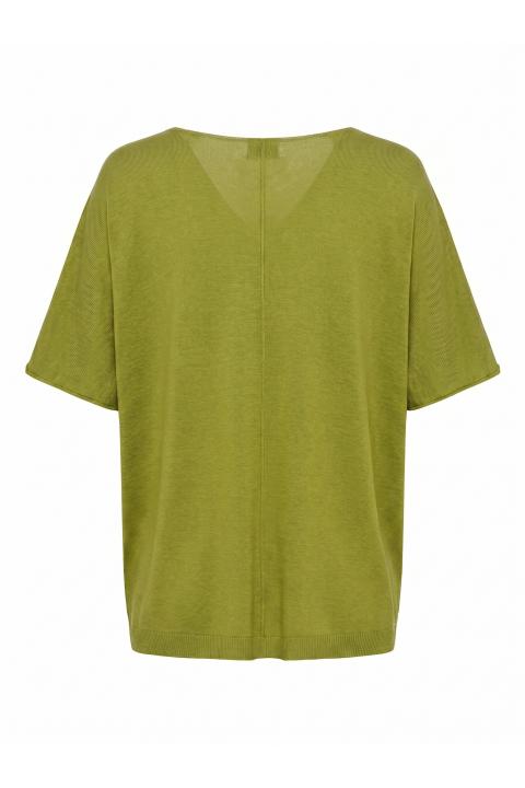 Maglia scollo V kimono olio - Primavera Estate 2026 | Brend