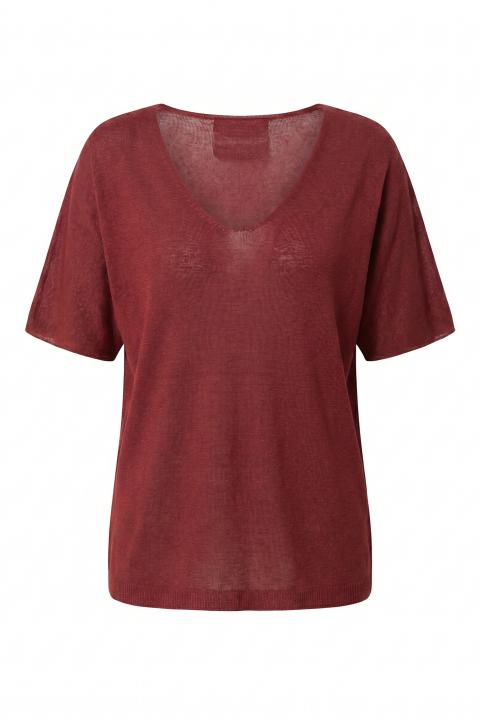 Maglia scollo V kimono peperoncino - Primavera Estate 2026 | Brend