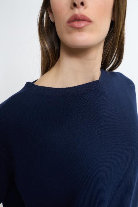 Maglia paricollo scatoletta blu - Primavera Estate 2026 | Brend