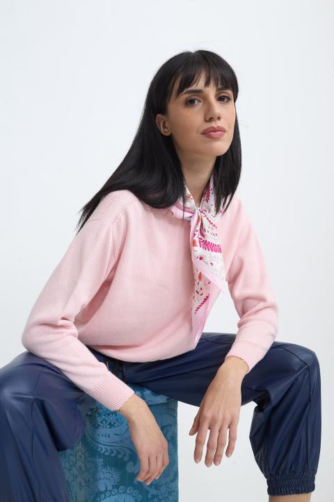 Maglia paricollo scatoletta rosa - Primavera Estate 2026 | Brend