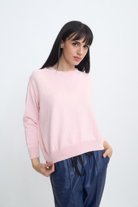 Maglia paricollo scatoletta rosa - Primavera Estate 2026 | Brend