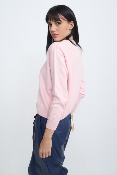 Maglia paricollo scatoletta rosa - Primavera Estate 2026 | Brend