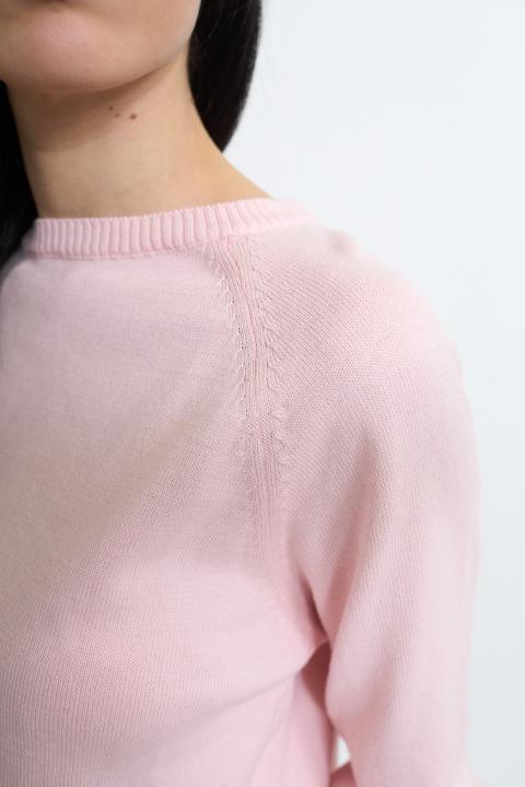 Maglia paricollo raglan rosa - Primavera Estate 2026 | Brend