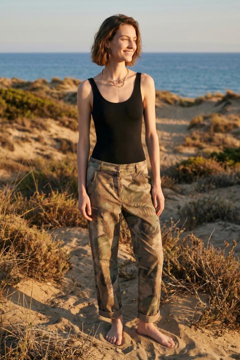 Pantalone barrel mimetico - Primavera Estate 2026 | Brend