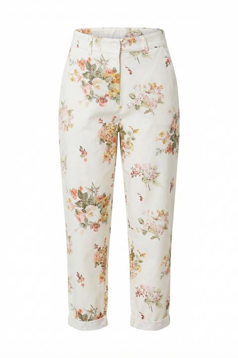 Pantalone carrot fiori arancio - Primavera Estate 2026 | Brend