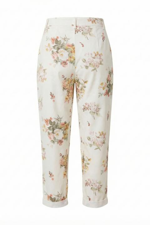 Pantalone carrot fiori arancio - Primavera Estate 2026 | Brend