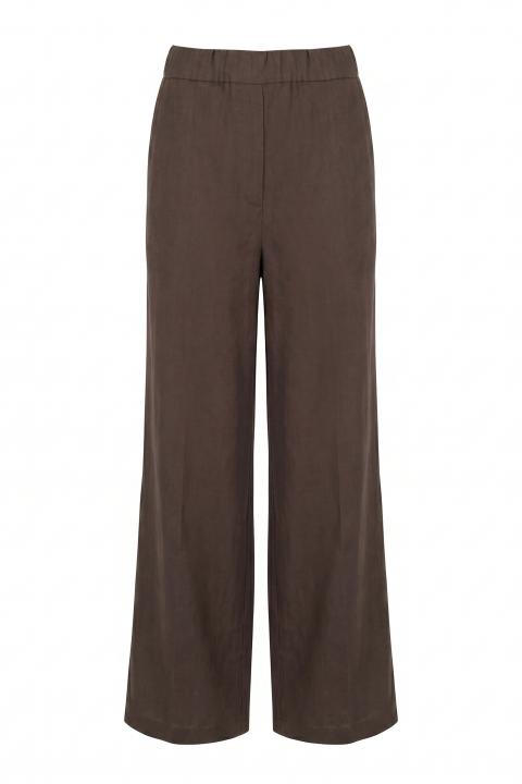 Pantalone palazzo lino moro - Primavera Estate 2026 | Brend