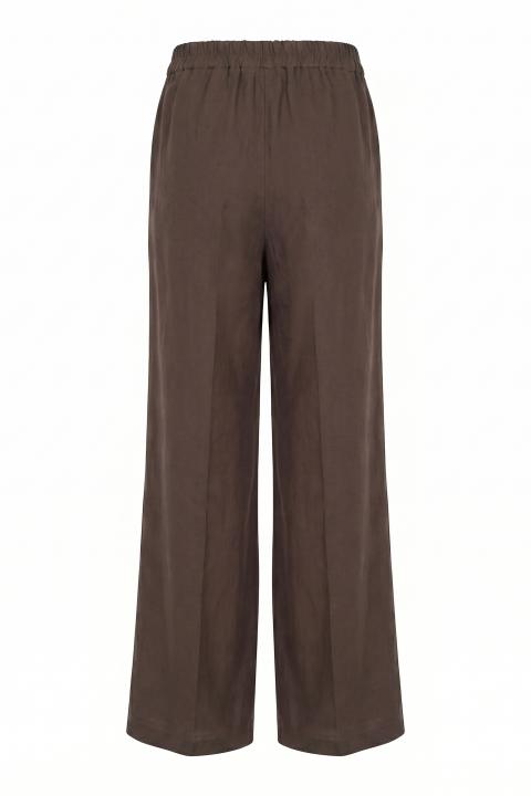 Pantalone palazzo lino moro - Primavera Estate 2026 | Brend