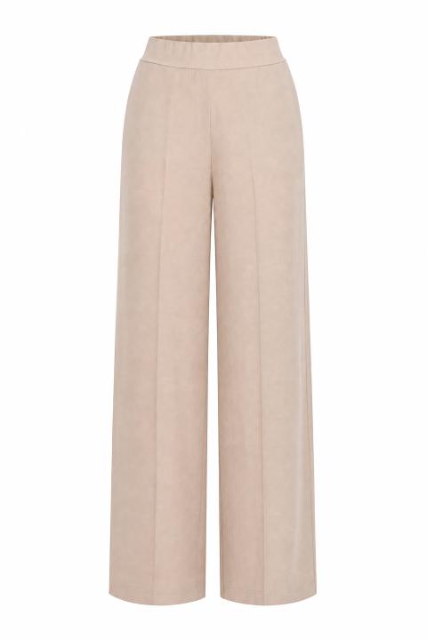 Pantalone palazzo elastico dietro beige - Primavera Estate 2026 | Brend