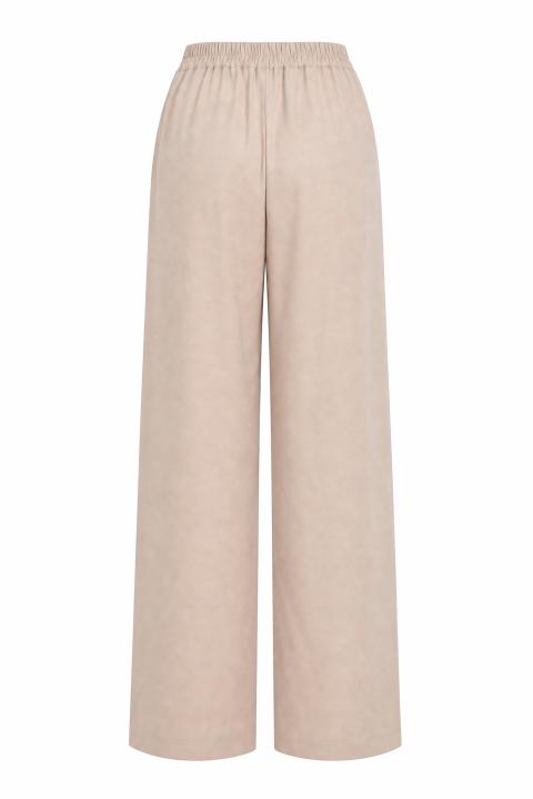 Pantalone palazzo elastico dietro beige - Primavera Estate 2026 | Brend