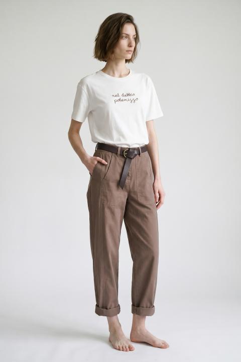Pantalone Wow tasconi moka - Primavera Estate 2026 | Brend