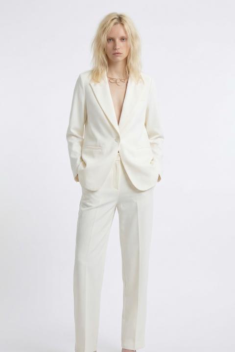 Chinos spachetto punto Milano panna - Primavera Estate 2026 | Brend