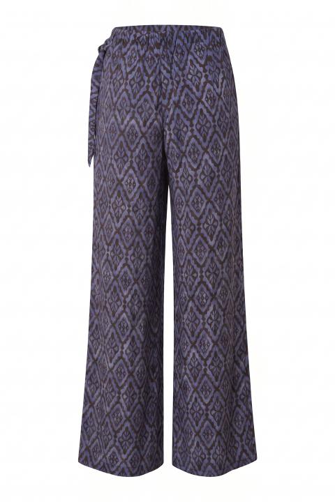 Pantalone pareo stampato geometrico blu - Primavera Estate 2026 | Brend