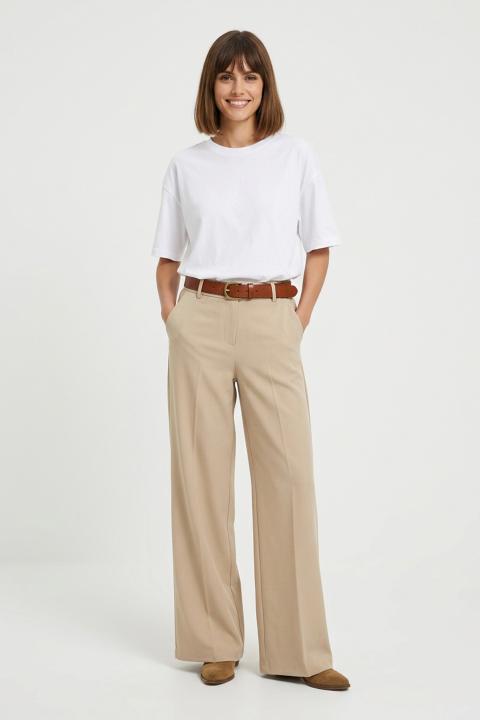 Pantalone palazzo beige - Primavera Estate 2026 | Brend
