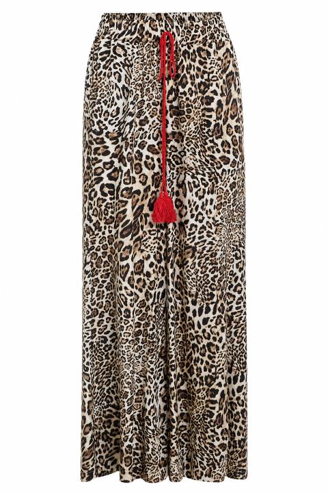 Pantalone palazzo viscosa fantasia animalier - Primavera Estate 2026 | Brend