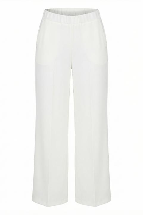 Pantalone palazzo fluido latte - Primavera Estate 2026 | Brend