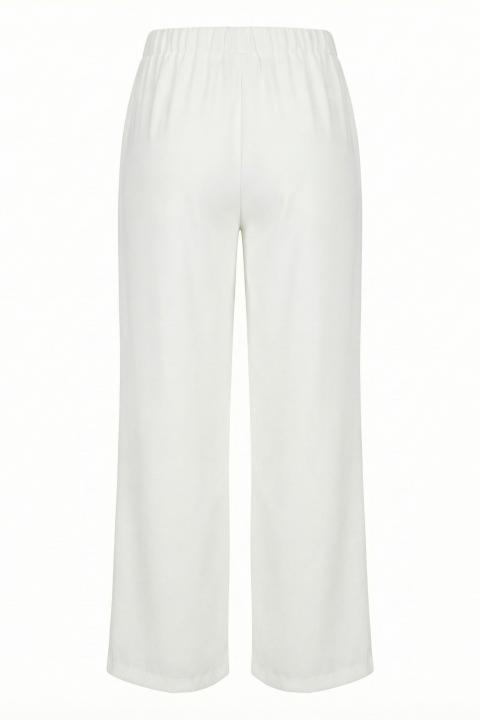 Pantalone palazzo fluido latte - Primavera Estate 2026 | Brend