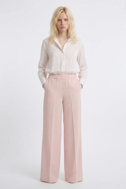 Pantalone palazzo fluido rosa - Primavera Estate 2026 | Brend