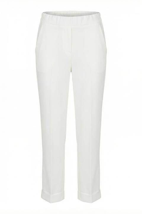 Pantalone elastico tessuto fluido latte - Primavera Estate 2026 | Brend