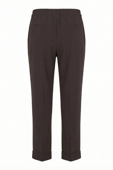 Pantalone elastico tessuto fluido moro - Primavera Estate 2026 | Brend