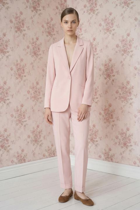 Pantalone elastico tessuto fluido rosa - Primavera Estate 2026 | Brend