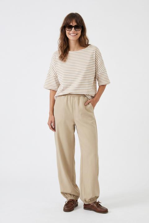 Pantalone balloon elastico beige - Primavera Estate 2026 | Brend