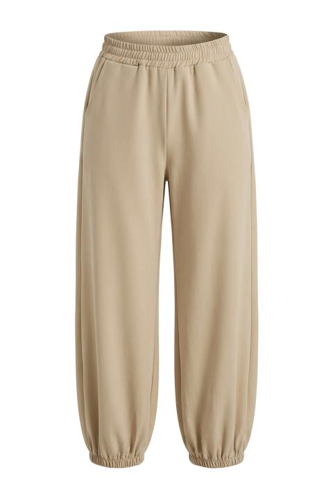 Pantalone balloon elastico beige - Primavera Estate 2026 | Brend