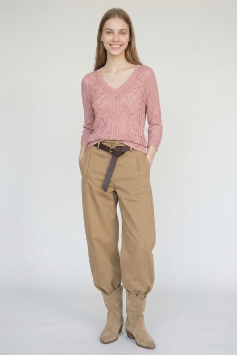 Pantalone baggy elastico cinta biscotto - Primavera Estate 2026 | Brend