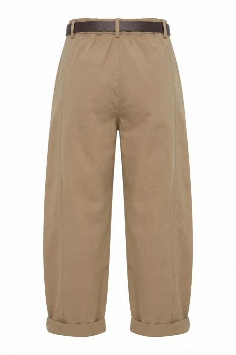 Pantalone baggy elastico cinta biscotto - Primavera Estate 2026 | Brend