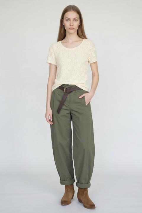 Pantalone baggy elastico cinta militare - Primavera Estate 2026 | Brend