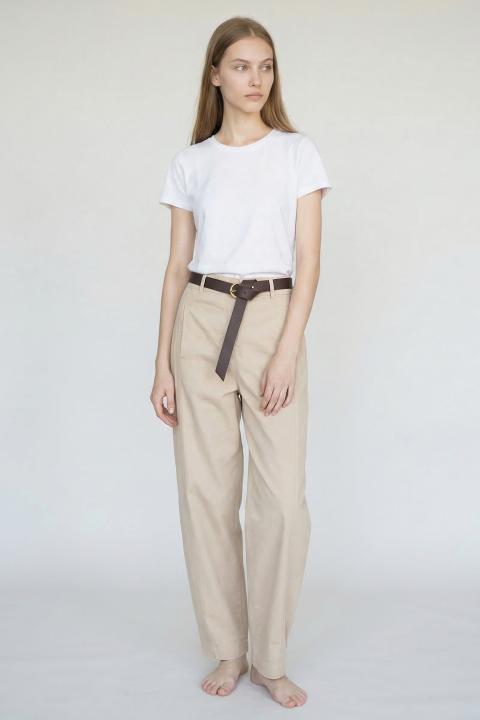 Pantalone baggy elastico cinta sabbia - Primavera Estate 2026 | Brend