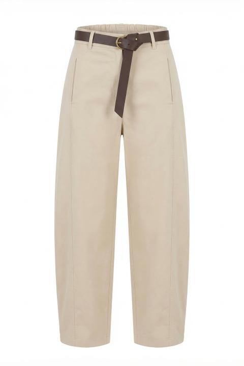 Pantalone baggy elastico cinta sabbia - Primavera Estate 2026 | Brend