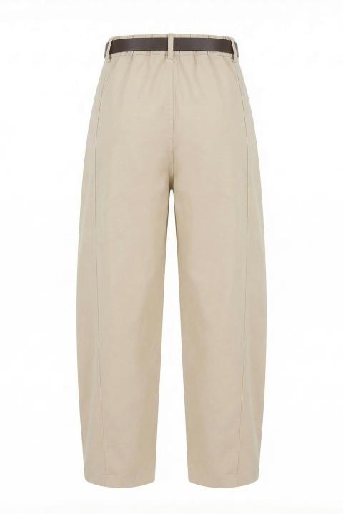 Pantalone baggy elastico cinta sabbia - Primavera Estate 2026 | Brend