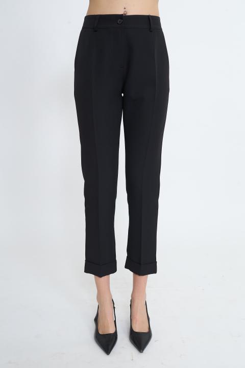 Pantalone cicca risvolto nero - Primavera Estate 2026 | Brend