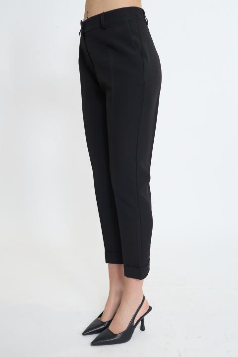 Pantalone cicca risvolto nero - Primavera Estate 2026 | Brend