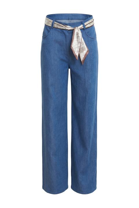Pantalone palazzo chambry denim medio - Primavera Estate 2026 | Brend