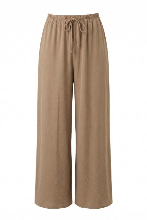 Pantalone palazzo coulisse biscotto - Primavera Estate 2026 | Brend