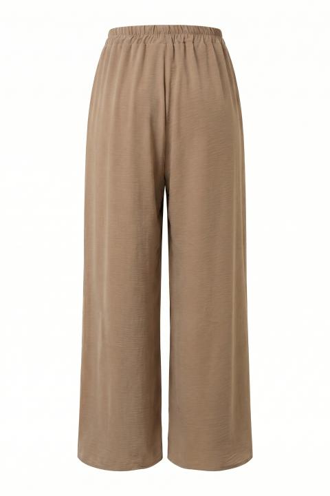 Pantalone palazzo coulisse biscotto - Primavera Estate 2026 | Brend
