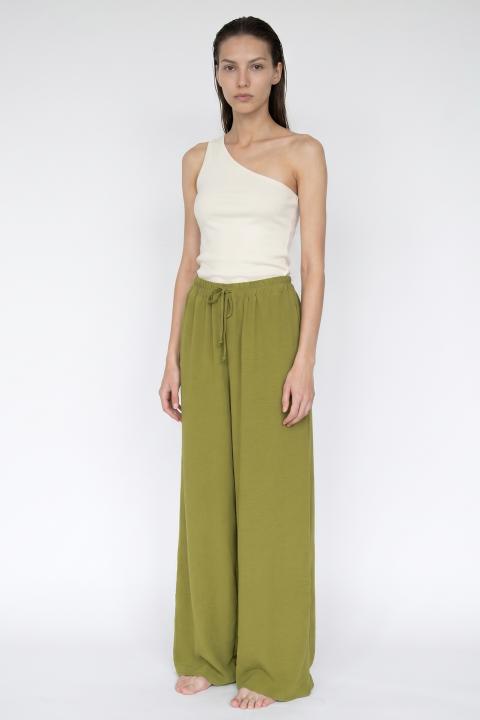 Pantalone palazzo coulisse olio - Primavera Estate 2026 | Brend