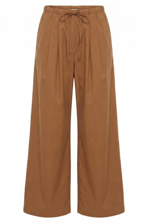 Pantalone palazzo pinces biscotto - Primavera Estate 2026 | Brend