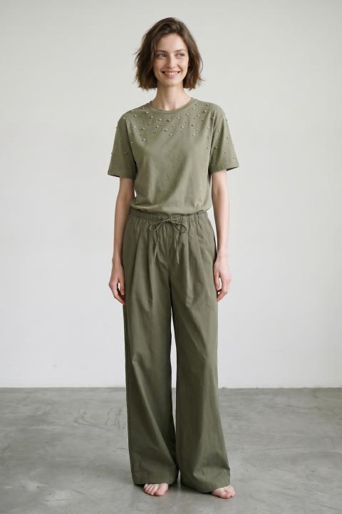 Pantalone palazzo pinces militare - Primavera Estate 2026 | Brend