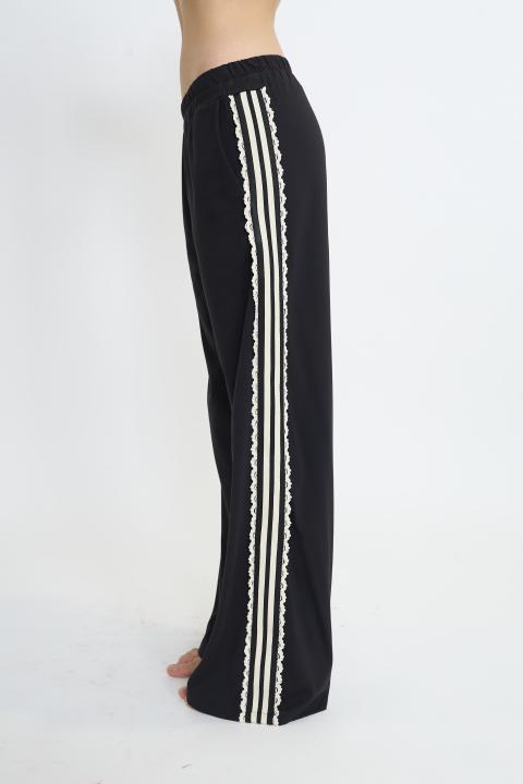 Pantalone palazzo bande nero - Primavera Estate 2026 | Brend