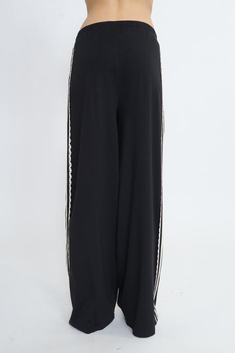 Pantalone palazzo bande nero - Primavera Estate 2026 | Brend