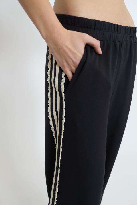 Pantalone palazzo bande nero - Primavera Estate 2026 | Brend