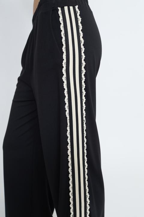 Pantalone palazzo bande nero - Primavera Estate 2026 | Brend