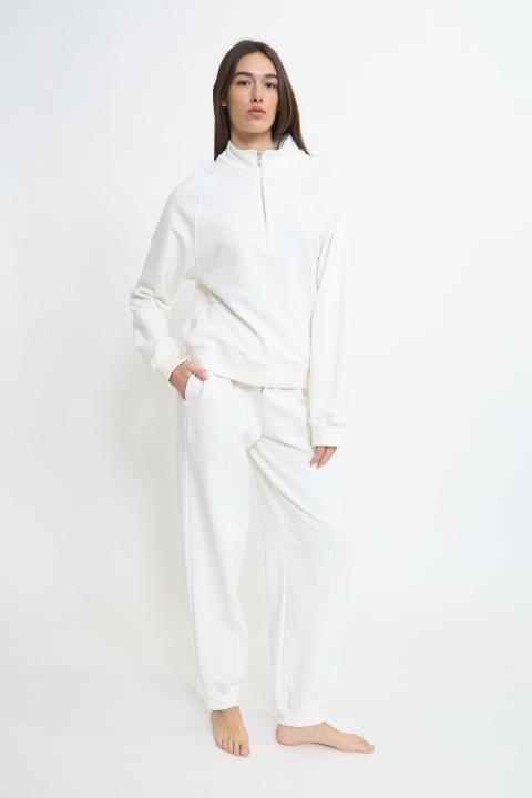 Pantalone felpa coulisse panna - Primavera Estate 2026 | Brend