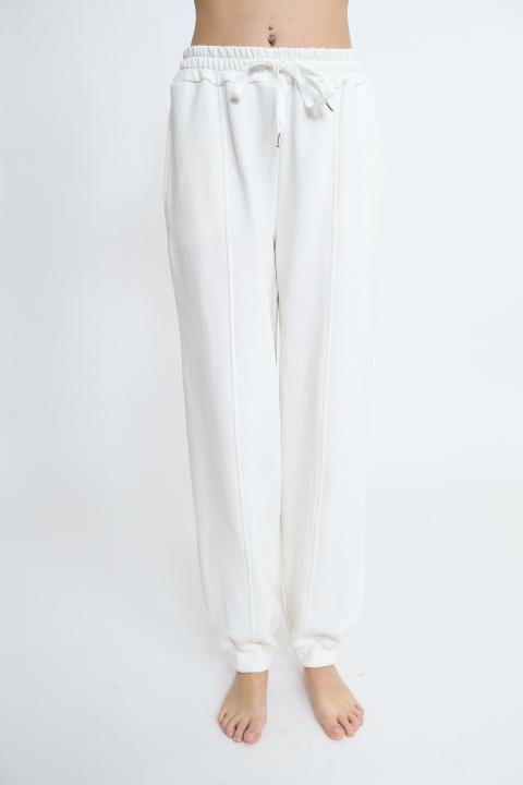 Pantalone felpa coulisse panna - Primavera Estate 2026 | Brend