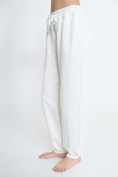 Pantalone felpa coulisse panna - Primavera Estate 2026 | Brend