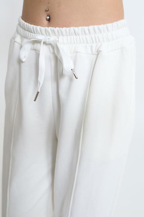 Pantalone felpa coulisse panna - Primavera Estate 2026 | Brend